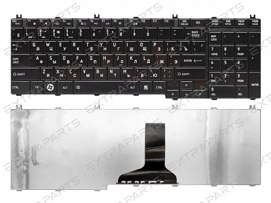 Клавиатура TOSHIBA Satellite C660 (RU) черная гл.