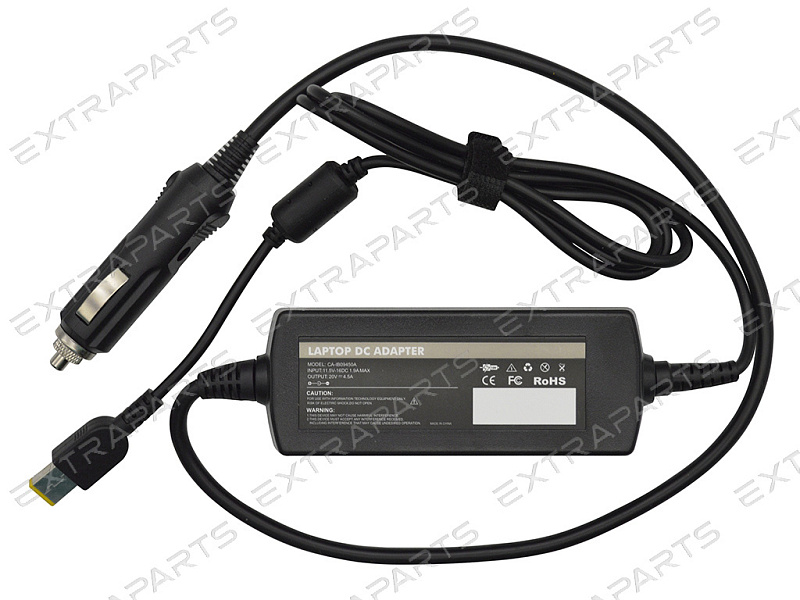Автомобильная зарядка Lenovo 20V 4.5A [90W] SQUARE pin V.2