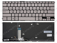 Клавиатура Asus ZenBook UX490UA серебро с подсветкой