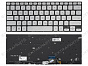 Клавиатура 0KNB0-260ARU00 для Asus серебро с подсветкой