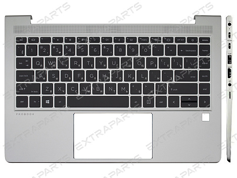 Топ-панель для HP Elitebook 640 G10 серебряная (2 разъема USB-C)