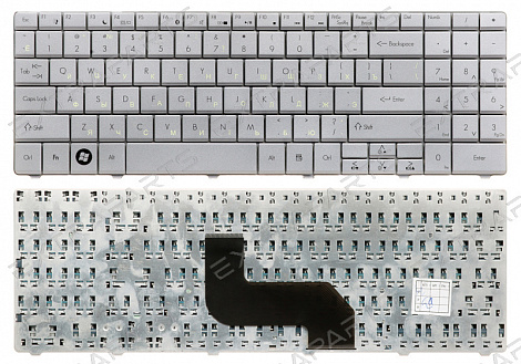 Клавиатура PACKARD BELL TJ65 (RU) серебро