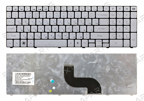 Клавиатура PACKARD BELL TX86 (RU) серебро