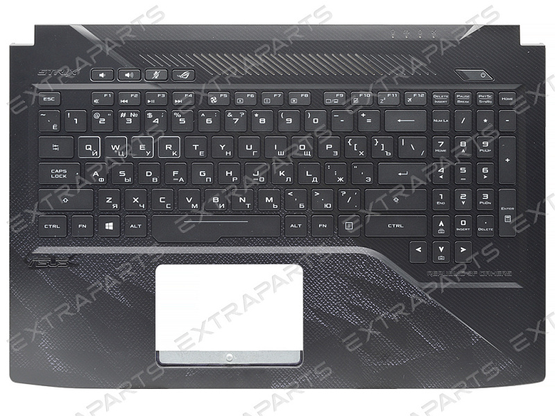 Топ-панель Asus ROG Strix GL503GE черная с узором