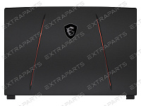 Крышка матрицы для MSI GL65 Leopard 10SFK черная (красные полосы)