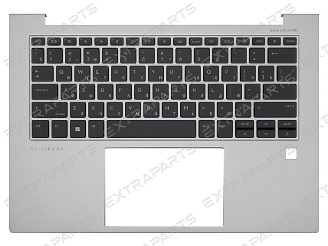 Топ-панель для ноутбука HP EliteBook 840 G11 серебряная с подсветкой