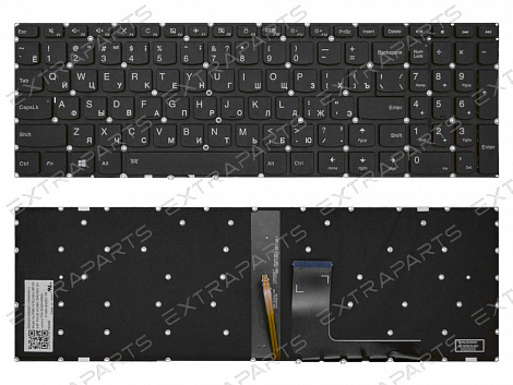 Клавиатура LENOVO IdeaPad 510-15IKB (RU) черная с подсветкой