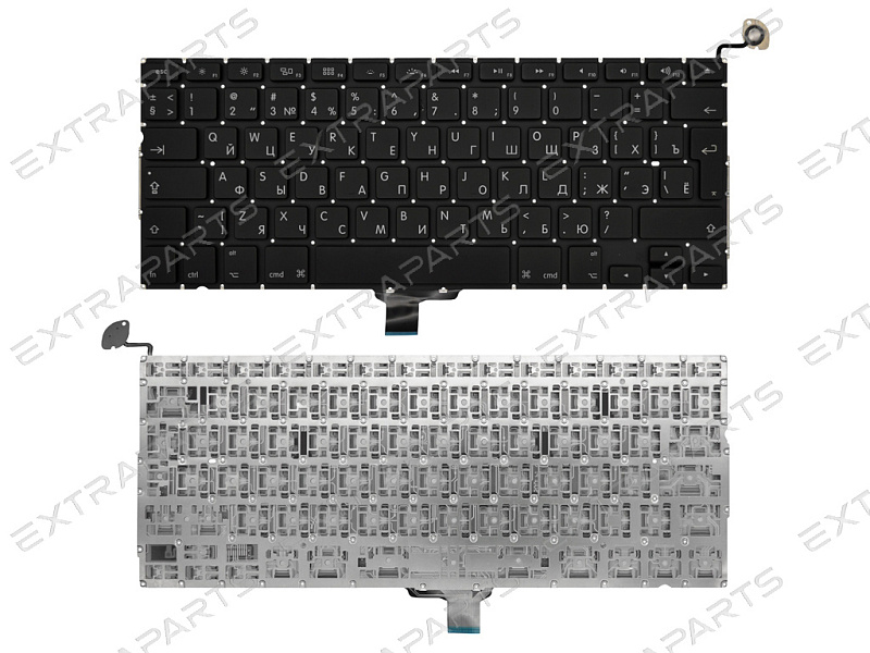 Клавиатура Apple MacBook Pro 13" A1278 (RU) черная (вертикальный Enter)