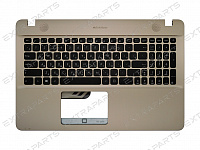 Клавиатура Asus VivoBook Max K541U золотая топ-панель