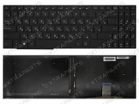 Клавиатура Asus VivoBook Pro 15 X580GD черная с подсветкой
