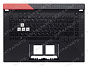 Топ-панель Asus ROG Strix G15 G513QM черная (подсветка RGB 4-ZONE)
