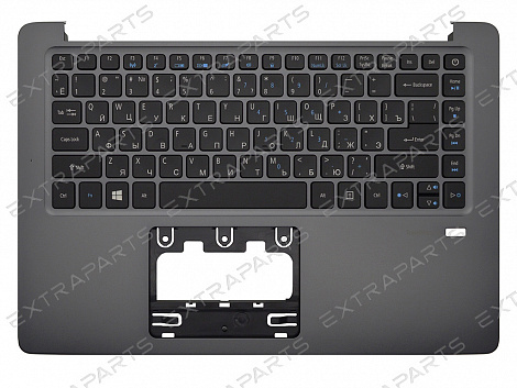Клавиатура Acer TravelMate X3 X349-M серая топ-панель с подсветкой