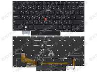 Клавиатура для Lenovo ThinkPad X1 Carbon (10th gen) черная с подсветкой