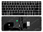 Клавиатура для HP EliteBook 840 G4 серебро с подсветкой (оригинал)