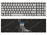 Клавиатура HP Pavilion 15-cw серебро с подсветкой