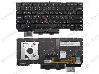Клавиатура для Lenovo ThinkPad X1 Carbon (6th gen) черная с подсветкой