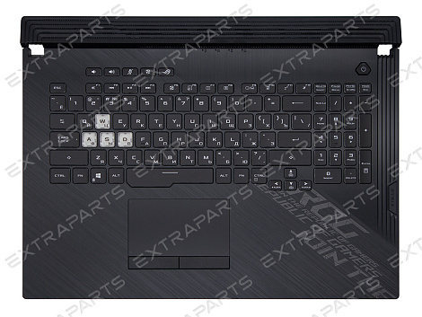 Топ-панель 90NR03C1-R31RU0 для Asus черная с RGB-подсветкой (4-зонная)